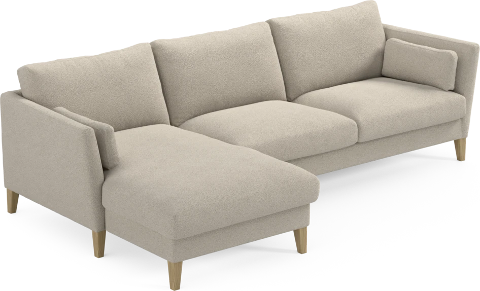 Winston - 3-sits soffa med schäslong, vändbar - Beige