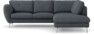 Madison Lux - 2-sits soffa med divan höger - Vit