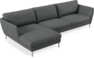 Madison Lux - 3-sits soffa med schäslong vänster - Grå