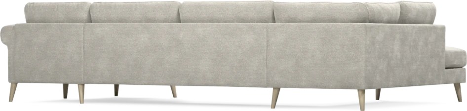 Bridge - 3-sits soffa med divan vänster och schäslong höger - Grå