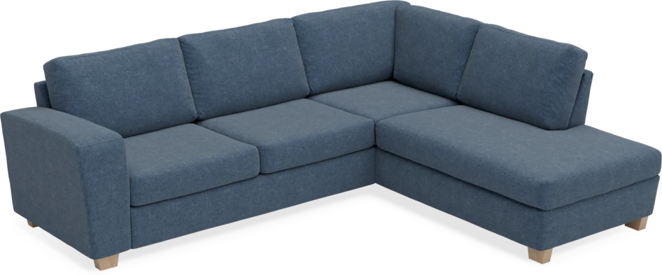 Friday - 2,5-sits soffa med divan höger - Blå