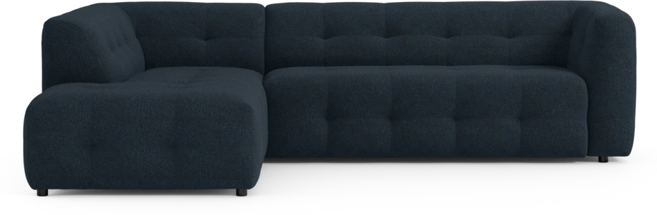 Bella - 3-sits soffa med divan vänster - Blå
