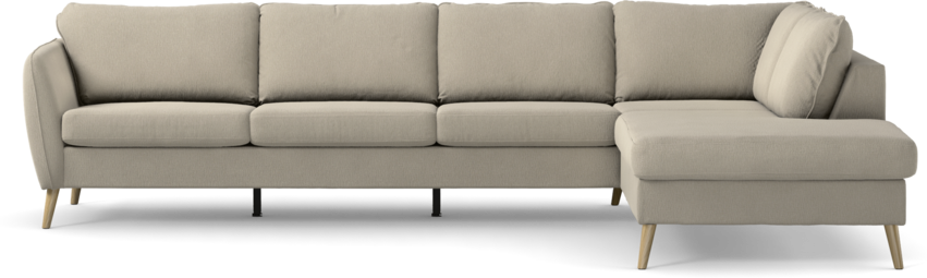 County - 3-sits soffa med divan höger - Grå