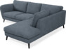 Madison - 2-sits soffa med divan höger - Vit
