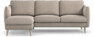 Madison Lux - 2-sits soffa med schäslong vänster - Beige