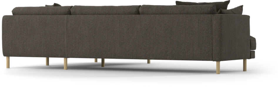 Harper - 3-sits soffa med divan höger - Brun
