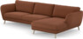 Madison - 3-sits soffa med schäslong höger - Röd