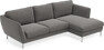 Madison - 2-sits soffa med schäslong höger - Brun