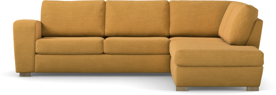 Friday - 2,5-sits soffa med divan höger - Gul