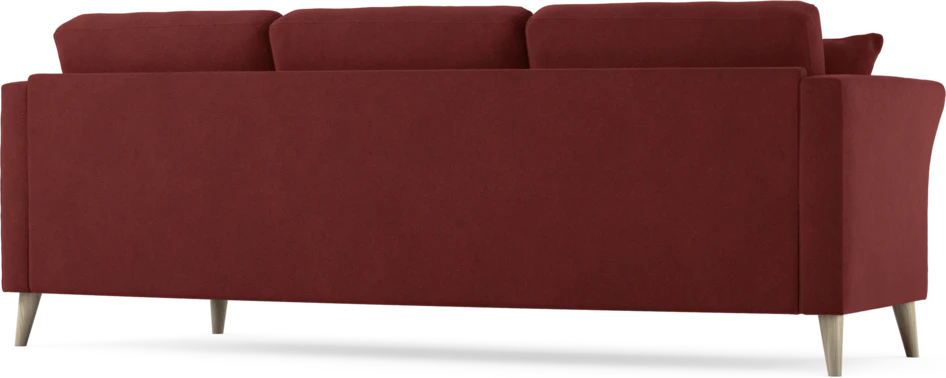 Eden - 3-sits soffa svängd - Röd