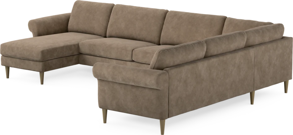 Bridge - Hörnsoffa, 3+2-sits med schäslong vänster - Beige
