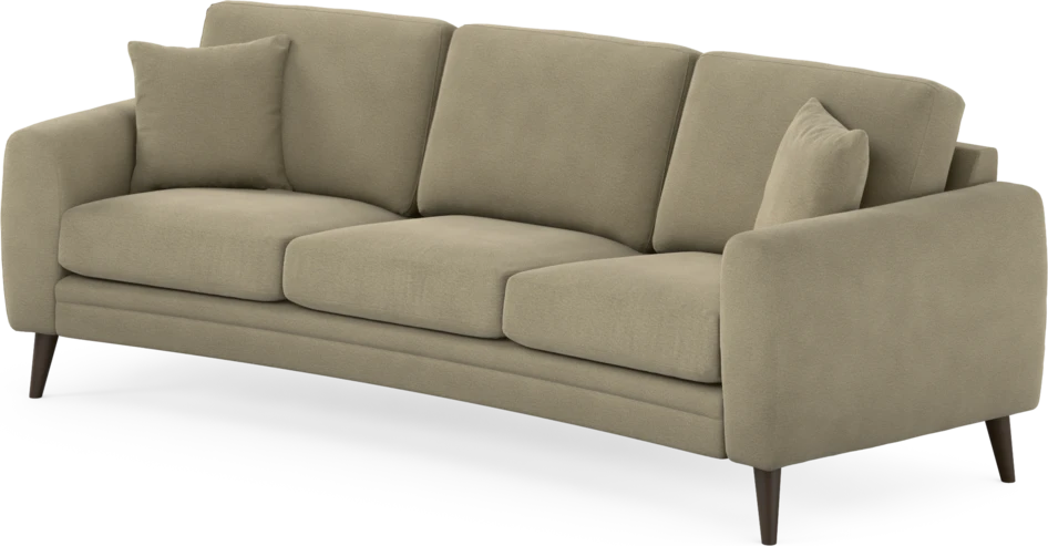 Eden - 3-sits soffa svängd - Beige