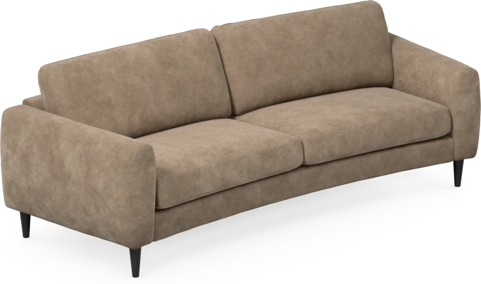 Bridge - 3-sits soffa svängd - Beige