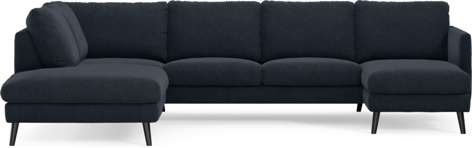 Madison Lux - 2-sits soffa med divan vänster och schäslong höger - Blå