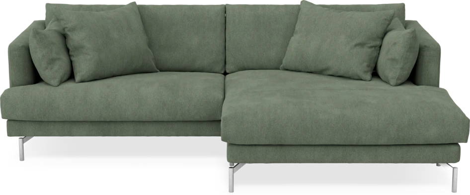 Harper - 4-sits med schäslong XL höger - Grön