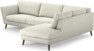 Madison Lux - 3-sits soffa med divan höger - Vit