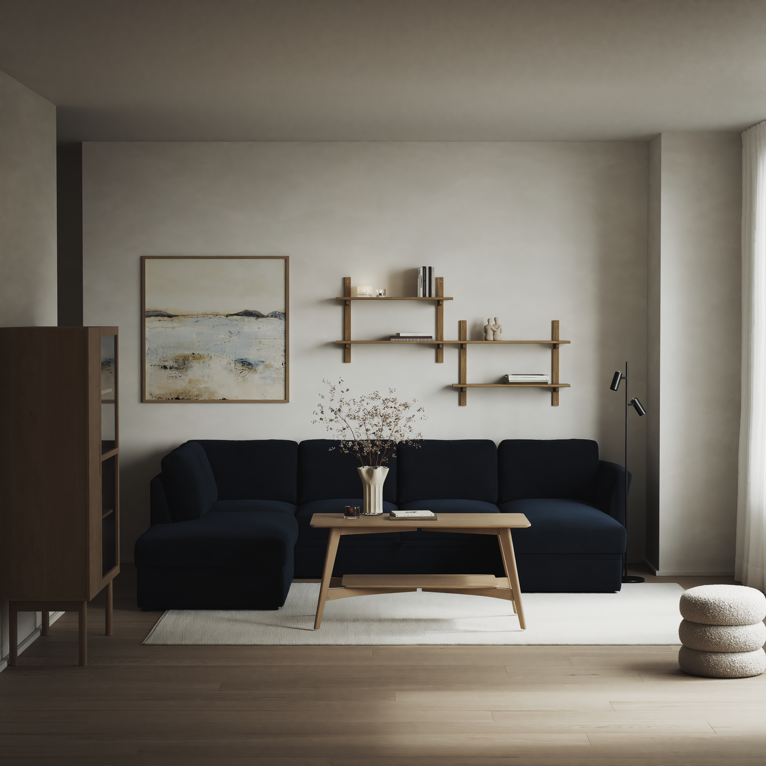 Öland - Bäddsoffa med divan vänster och schäslong höger - inspiration