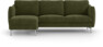 Madison Lux - 2-sits soffa med schäslong vänster - Grön