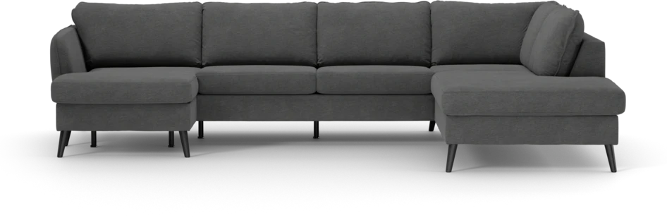 County - 3-sits soffa med schäslong vänster och divan höger - Grå