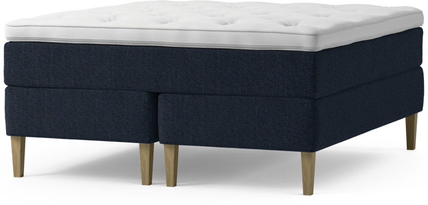 Delux Dream - Kontinentalsäng, dubbelsäng med bäddmadrass och sängben