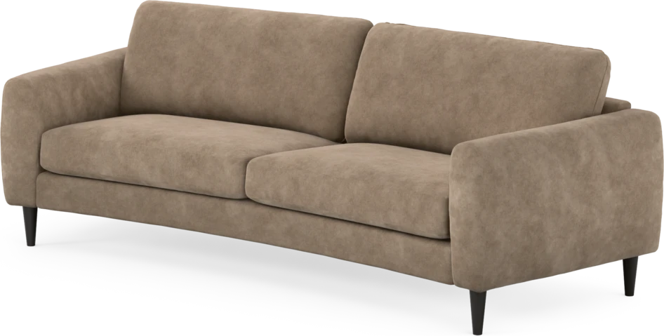 Bridge - 3-sits soffa svängd - Beige
