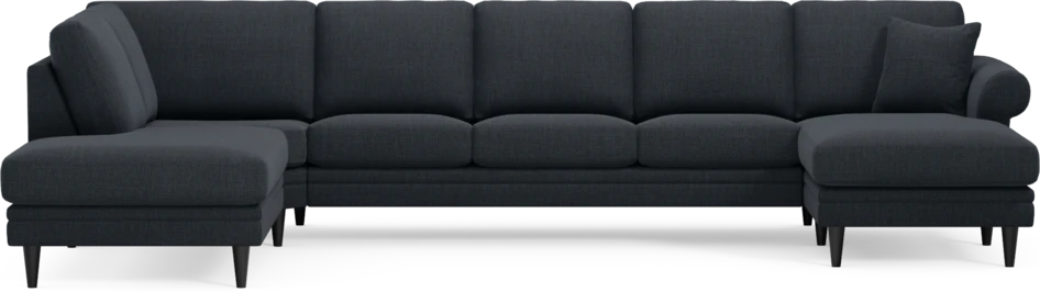 Eden - 3-sits soffa med divan vänster och schäslong höger - Blå