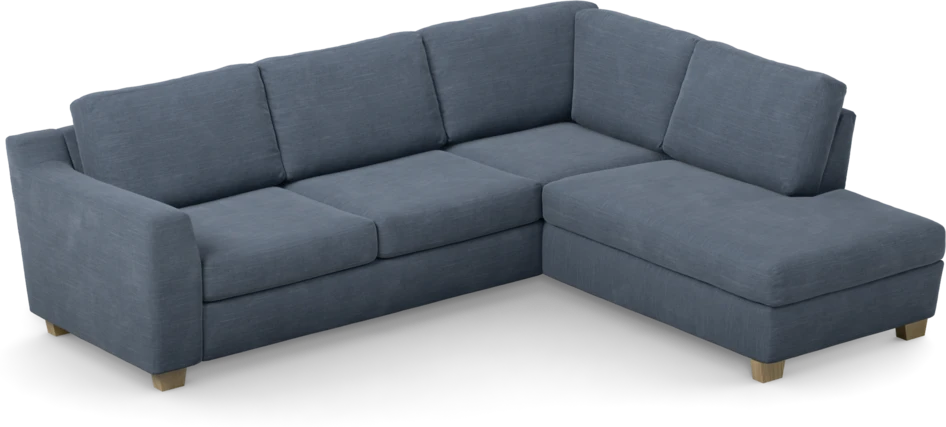 Friday - 2,5-sits soffa med divan höger - Blå