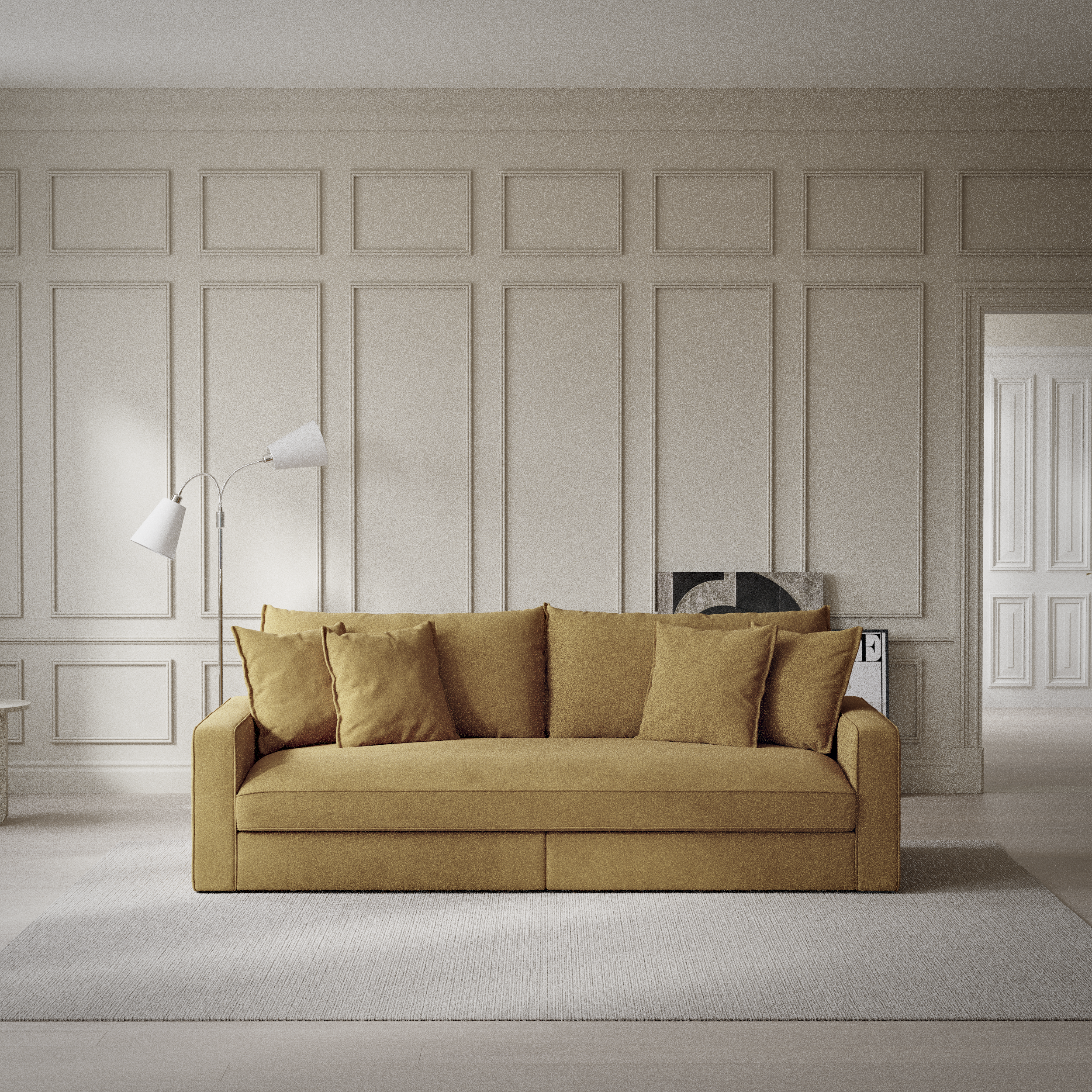 Rossi - 3-sits soffa, hel dyna - inspiration