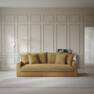 Rossi - 3-sits soffa, hel dyna - Gul