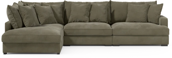Rossi, 3-sits soffa med divan vänster