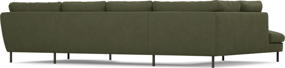 Madison Lux - 2-sits soffa med divan vänster och schäslong höger - Grön