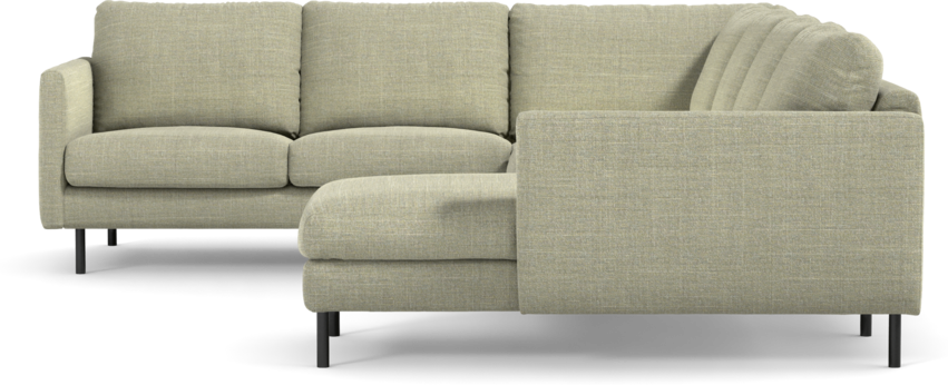 Madison Lux - Hörnsoffa med schäslong höger - Grön