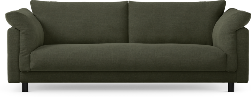 Cherrie - 3-sits soffa, hel dyna, fast klädsel - Grön