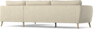 County - 2,5-sits soffa med divan höger - Beige
