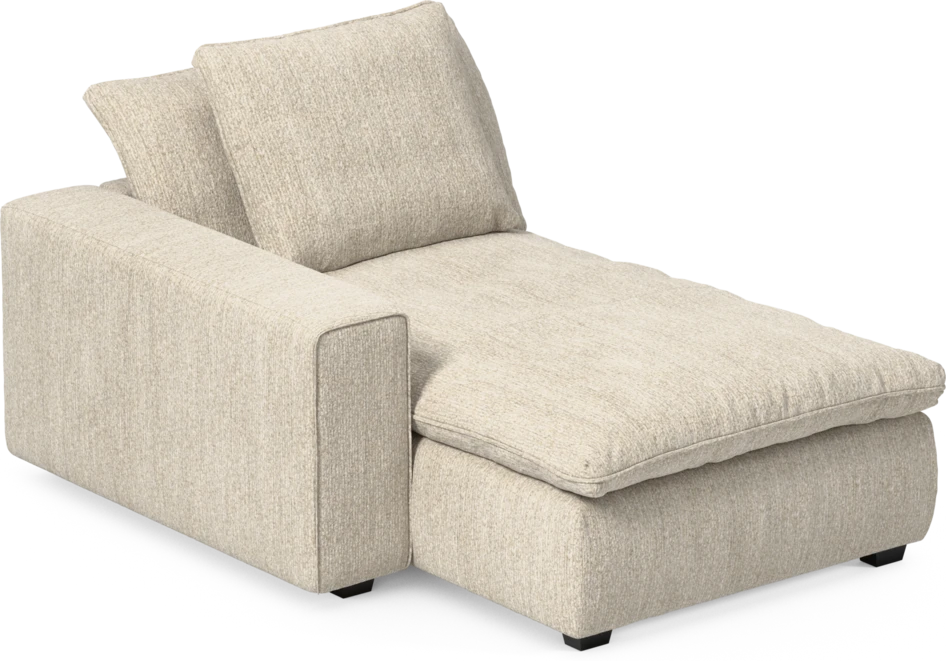 Bellora - Schäslong med armstöd vänster - Beige