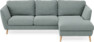 Madison - 2-sits soffa med schäslong höger - Turkos