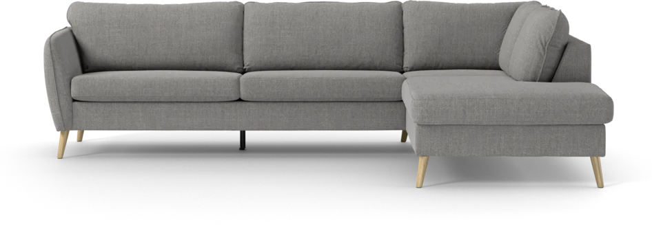County - 2,5-sits soffa med divan höger - Grå