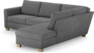Friday - 2,5-sits soffa med divan höger - Grå