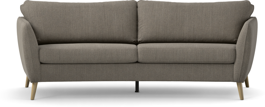 County - 3-sits soffa svängd - Brun