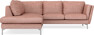 Madison - 2-sits soffa med divan vänster - Röd