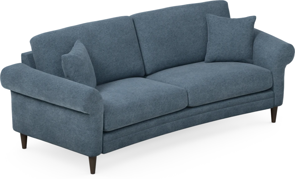 Eden - 2,5-sits soffa svängd - Blå