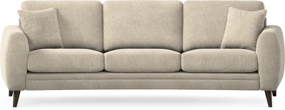 Eden - 3-sits soffa svängd - Beige