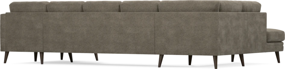 Eden - 3-sits soffa med divan vänster och schäslong höger - Brun