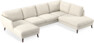 Madison - 2-sits soffa med schäslong vänster och divan höger - Vit
