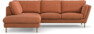 Madison Lux - 2-sits soffa med divan vänster - Orange