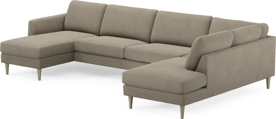 Bridge - 3-sits soffa med schäslong vänster och divan höger - Beige