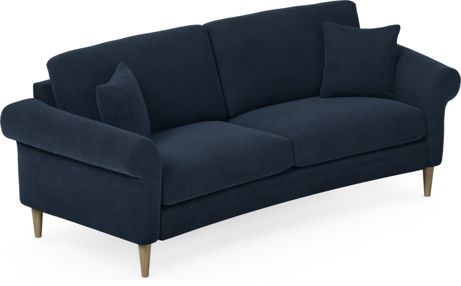 Eden - 2,5-sits soffa svängd - Blå
