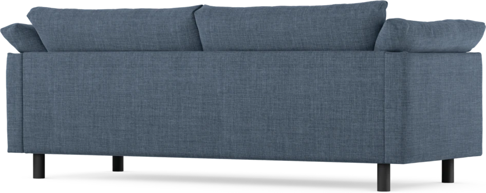 Cherrie - 3-sits soffa, hel dyna, fast klädsel - Blå
