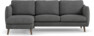 Madison Lux - 2-sits soffa med schäslong vänster - Vit