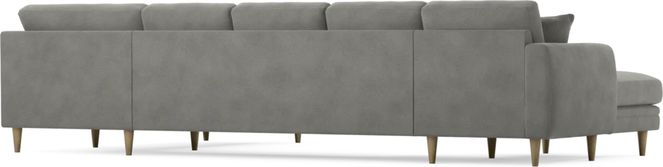 Eden - 3-sits soffa med schäslong vänster och divan höger - Grå